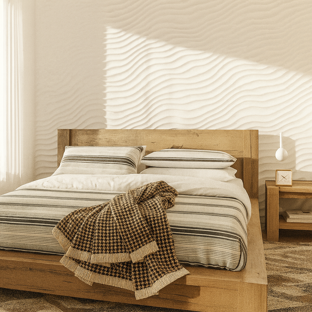Panneau mural 3D Ondes – AURAWALL™ Wave Luxe
