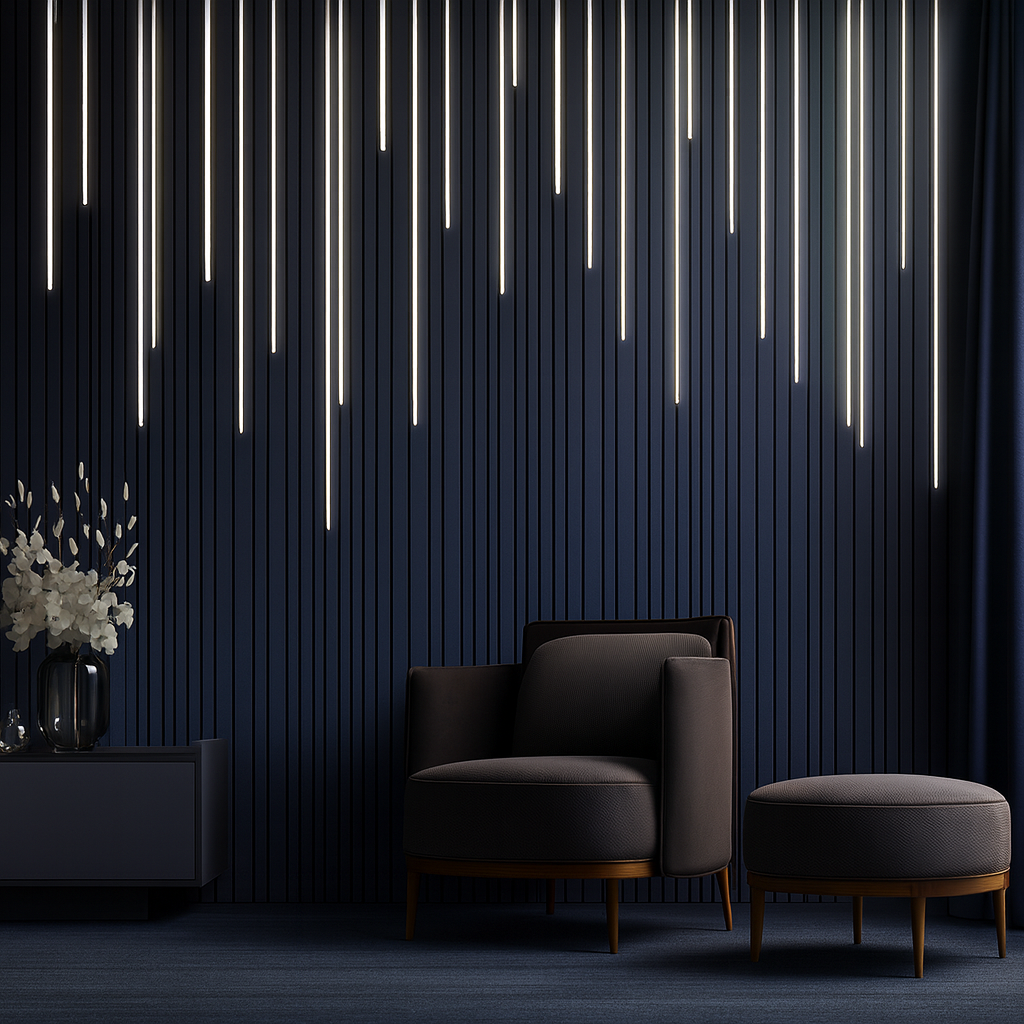 Panneau mural 3D AURAWALL™ – Lumina Verticalis